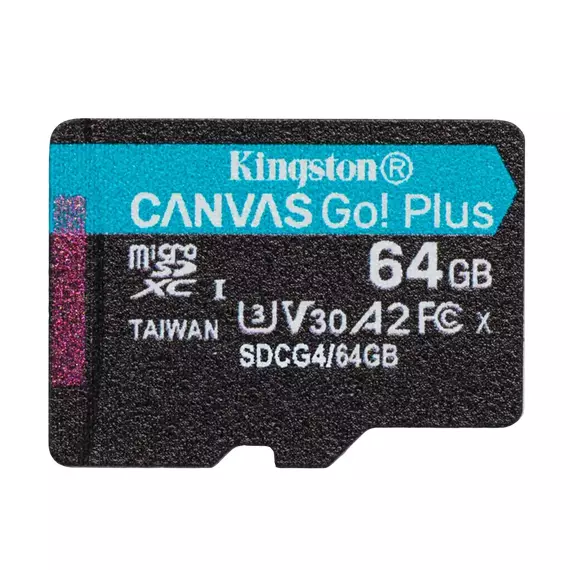 Card de Memorie Kingston Canvas Go! Plus, 64GB (SDCG4/64GB), 5 image