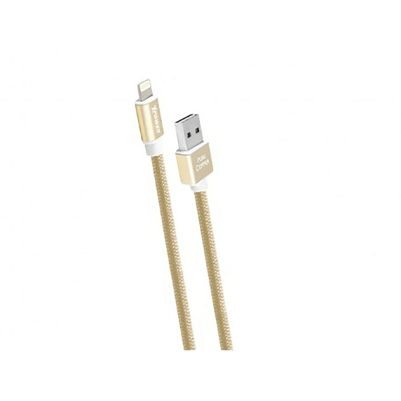 Cablu încărcare și sincronizare Xpower Lightning Cable, Metal, USB Type-A/micro-USB, 1m, Auriu, 2 image