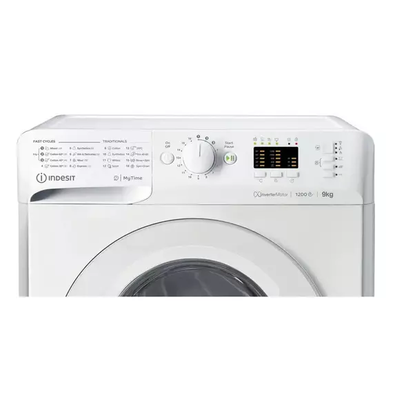 Mașină de spălat Indesit MTWA 91284 W EE, 9kg, Alb, 8 image