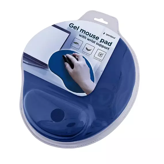 Mouse Pad Gembird MP-GEL-B, 240mm x 220mm, Albastru, 3 image