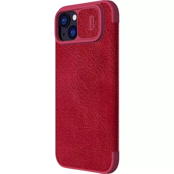 Husă tip carte Nillkin iPhone 15 Plus - Qin Pro, Roșu, 4 image