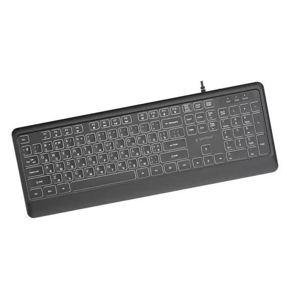 Gaming Keyboard Gembird KB-UML-04-CYRL, US Layout, USB/3.5mm, 3 image