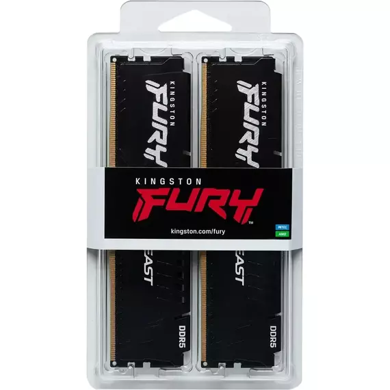 Memorie RAM Kingston FURY Beast, DDR5 SDRAM, 5600 MHz, 128GB, KF556C36BBEK2-128, 6 image