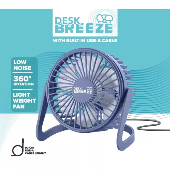 Ventilator Cellularline Desk Breeze, Violet, 2 image