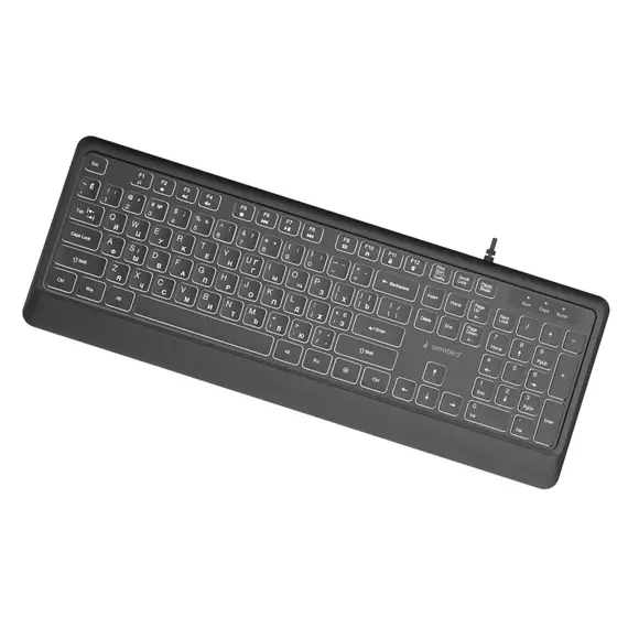 Gaming Keyboard Gembird KB-UML-04-CYRL, US Layout, USB/3.5mm, 4 image
