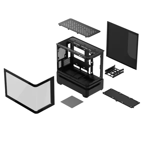 Carcasă PC ASUS PRIME AP202 TG ARGB, Midi-Tower, , Negru, 4 image