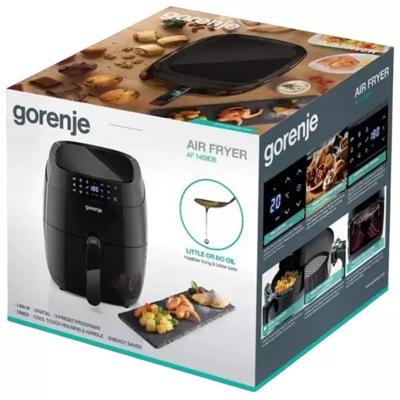 Friteuză cu aer cald Gorenje AF1409DB, Negru, 4 image