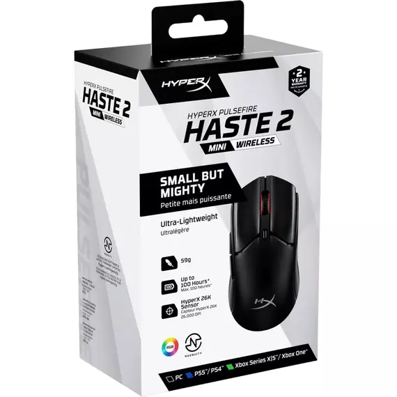 Gaming Mouse HyperX Pulsefire Haste 2 mini, Negru, 8 image