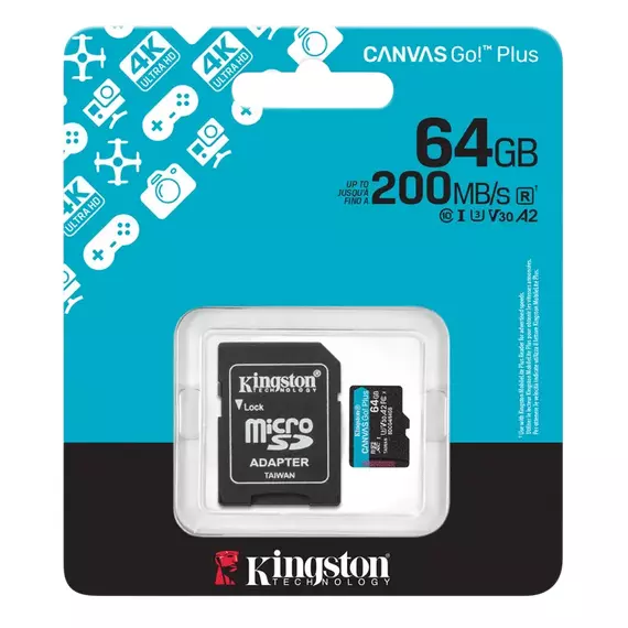 Card de Memorie Kingston Canvas Go! Plus, 256GB (SDCG4/256GB), 4 image