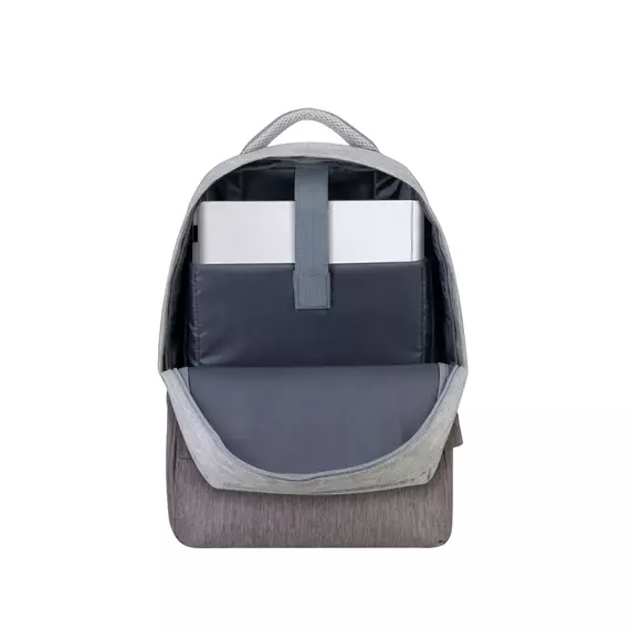 Rucsac pentru Laptop RivaCase Prater, 15.6", Poliester, Gri/Moca, 5 image