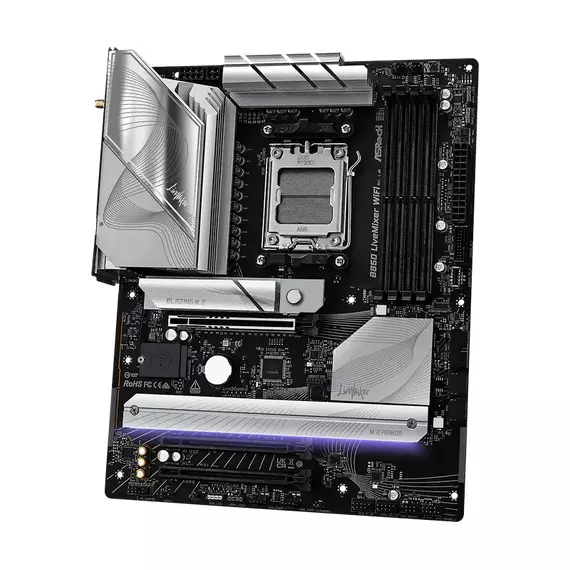 Placă de bază ASRock B850 LiveMixer WiFi, AM5, AMD B850, ATX, 4 image