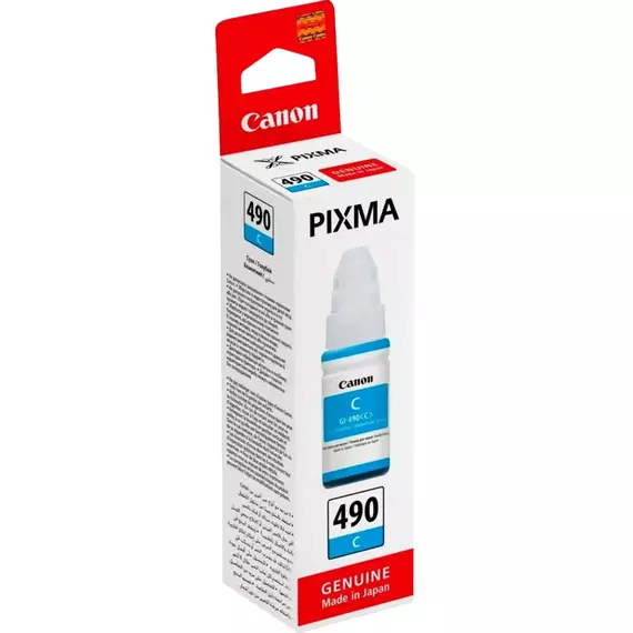 Recipient de cerneală Canon GI-490, 70ml, Cyan, 3 image