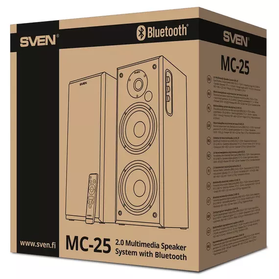 Sistem audio 2.0 CH SVEN MC-25, Negru, 8 image