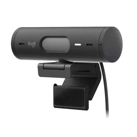 Cameră Web Logitech BRIO 500, Full-HD 1080P, Gri, 4 image