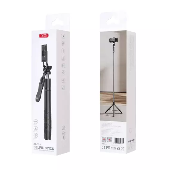 Selfie Stick XO SS15, Negru, 2 image
