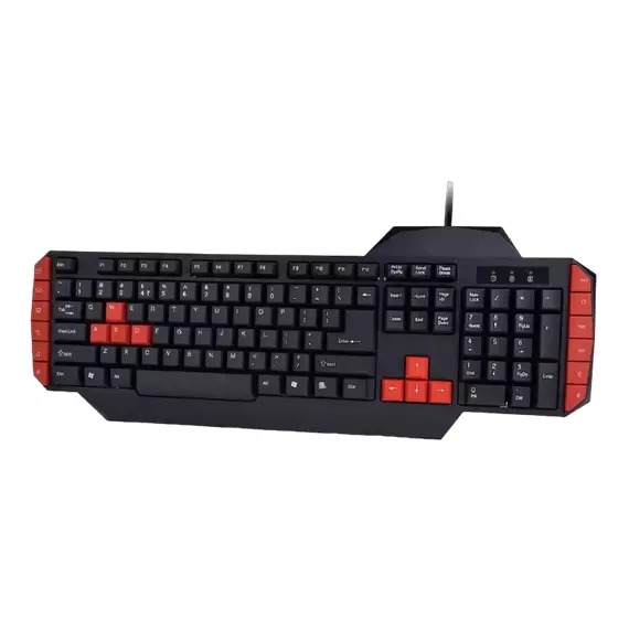 Set Tastatură + Mouse + Mouse Pad + Căști Gembird GGS-UMG4-02, Cu fir, Negru/Rosu, 2 image