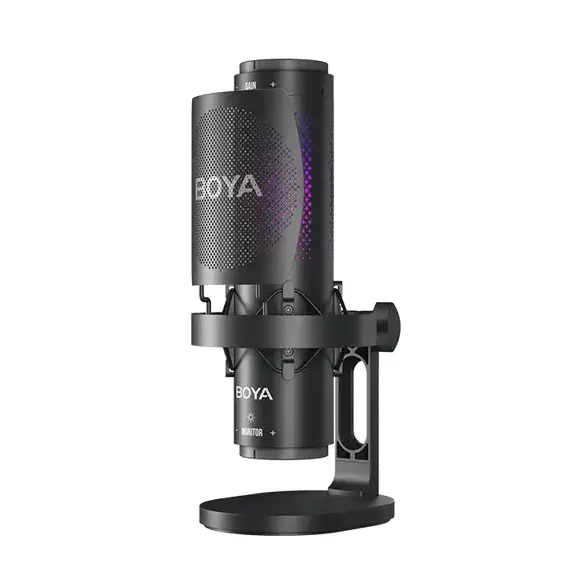 Microfon Gaming Boya K9, Cu fir, Negru, 2 image