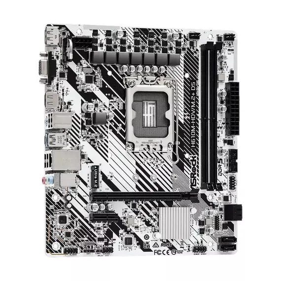 Placă de bază ASRock H610M-HDV/M.2+ D5, LGA1700, Intel H610, Micro-ATX, 4 image