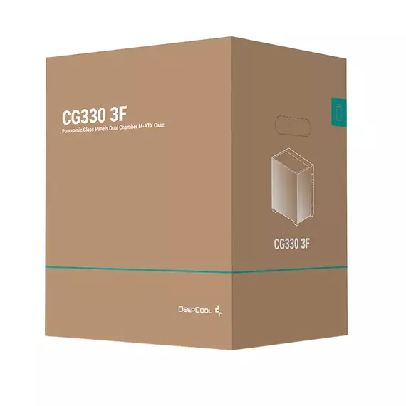 Carcasă PC Deepcool CG330 3F, Midi-Tower, Fără PSU, Negru, 6 image