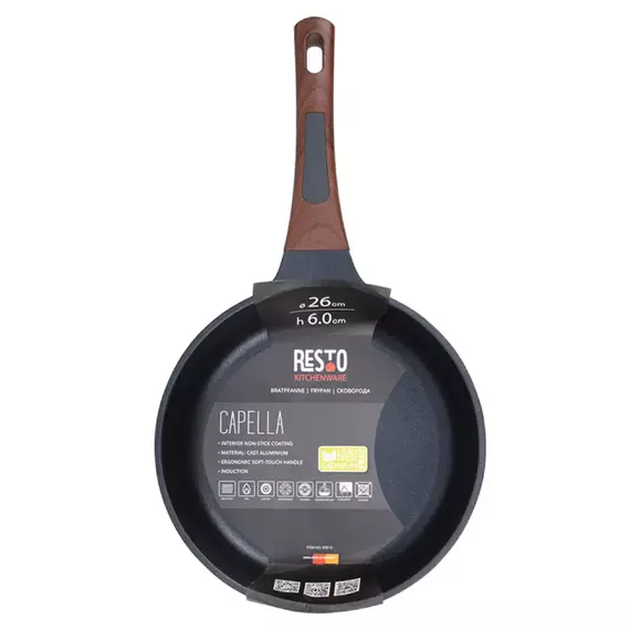 Tigaie RESTO 93510, 26cm, Negru, 6 image