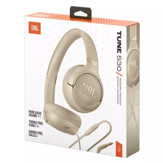 Căști JBL T530, Bej, 4 image