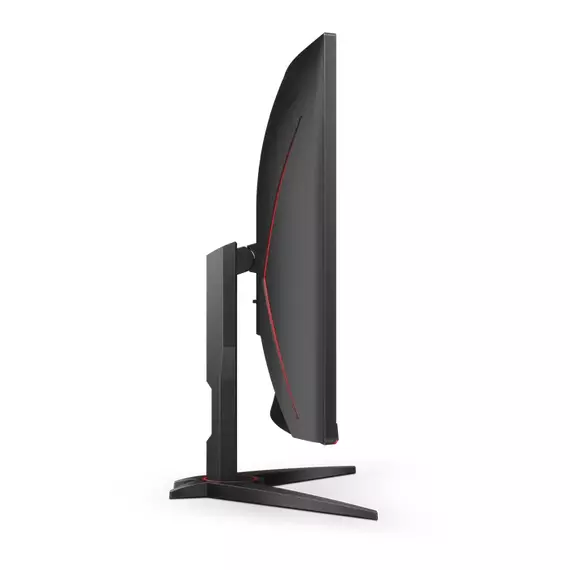 31,5" Monitor Gaming AOC C32G2ZE/BK, VA 1920x1080 FHD, Negru | Roșu, 5 image