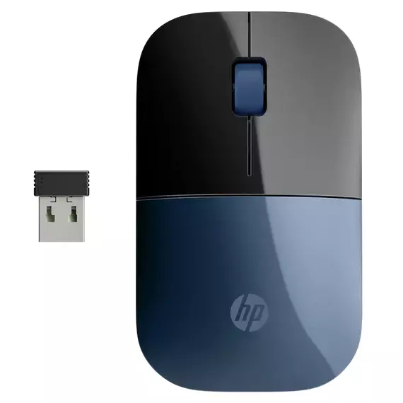 Mouse Wireless HP Z3700, Albastru, 4 image