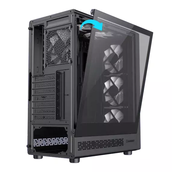 Carcasă PC Gamemax Storm 2 AB, Midi-Tower, Fără PSU, Negru, 7 image