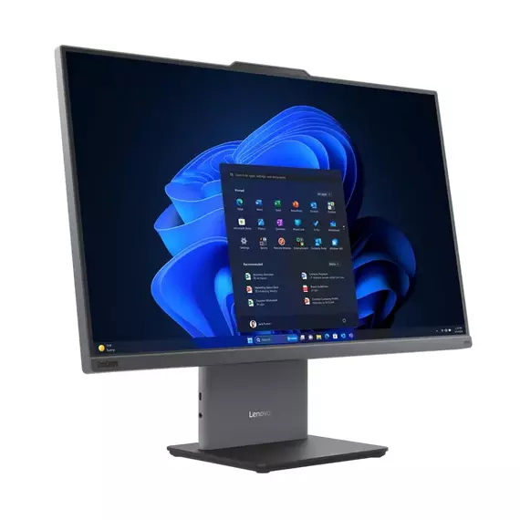 Computer All-in-One Lenovo ThinkCentre neo 55a gen 6, 23,8", AMD Ryzen 7 250, 16GB/512GB, Fără SO, Luna Grey, 4 image