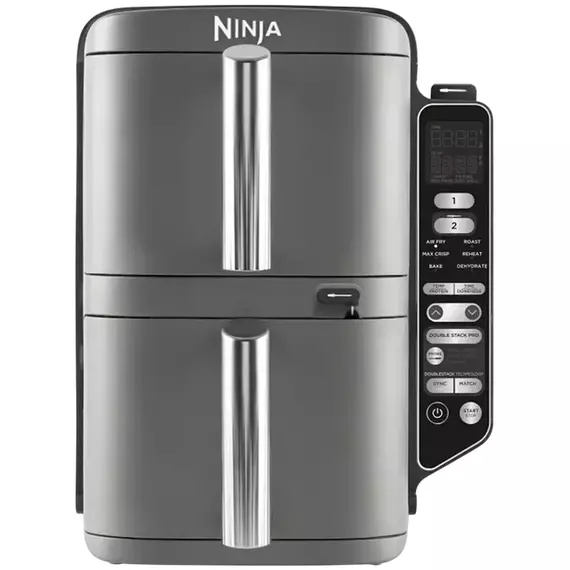 Friteuză cu aer cald Ninja Double Stack XL Smart SL451EU, Gri, 5 image