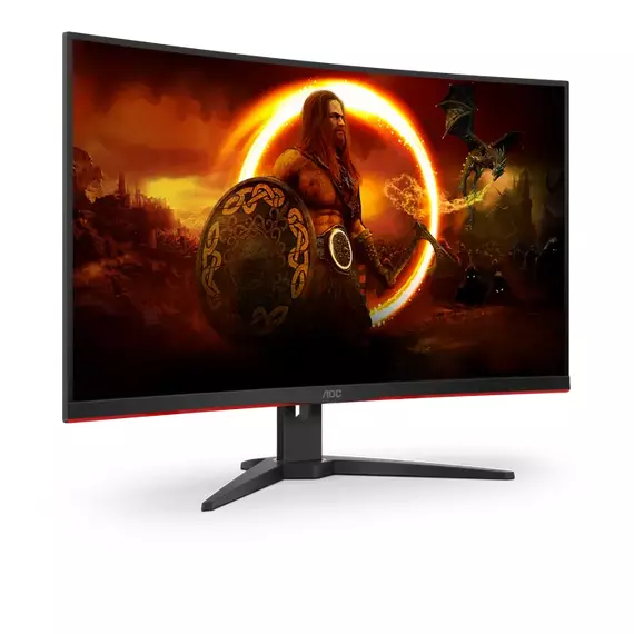 31,5" Monitor Gaming AOC C32G2ZE/BK, VA 1920x1080 FHD, Negru | Roșu, 6 image