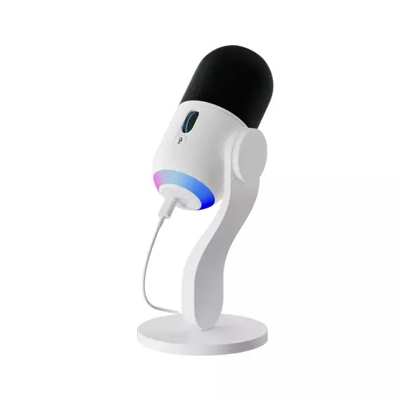 Microfon Gaming Logitech Yeti GX, Cu fir, Alb, 4 image
