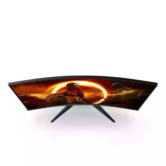 31,5" Monitor Gaming AOC C32G2ZE/BK, VA 1920x1080 FHD, Negru | Roșu, 4 image