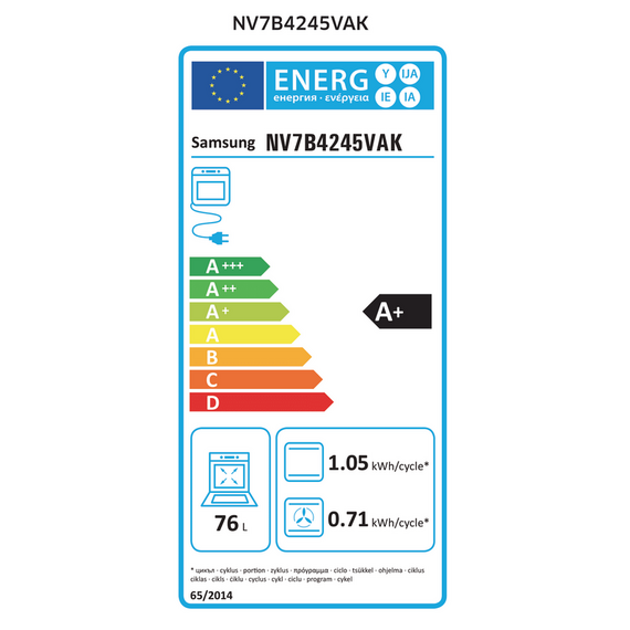 Cuptor Electric Samsung NV7B4245VAK/WT, Negru, 3 image
