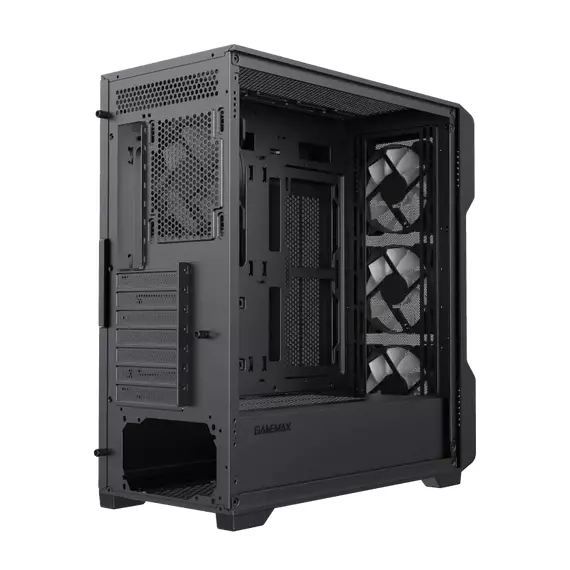 Carcasă PC Gamemax Siege, Midi-Tower, Fără PSU, Negru, 5 image