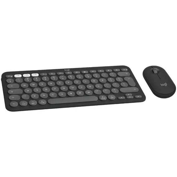 Set Tastatură + Mouse Logitech Pebble 2 Combo pentru MAC, Fără fir, Negru, 4 image