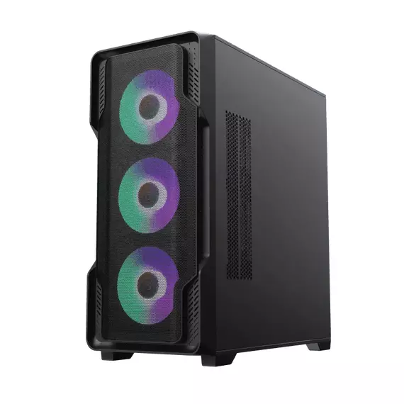 Carcasă PC Gamemax Siege, Midi-Tower, Fără PSU, Negru, 7 image