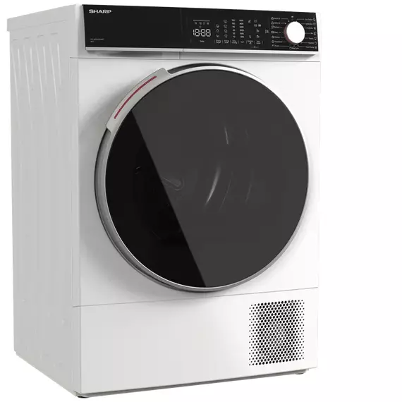 Uscător de rufe Sharp KD-NHL9S9GWC-EE, 9kg, Alb, 4 image