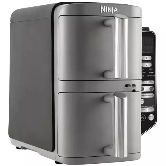 Friteuză cu aer cald Ninja Double Stack XL Smart SL451EU, Gri, 7 image