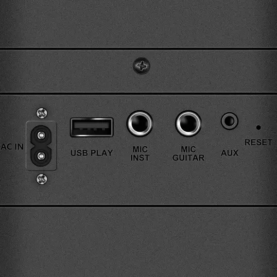 Partybox SVEN "PS-960" 180W, TWS, Bluetooth, FM, USB,LED-display, 6000mA*h, Black, 6 image