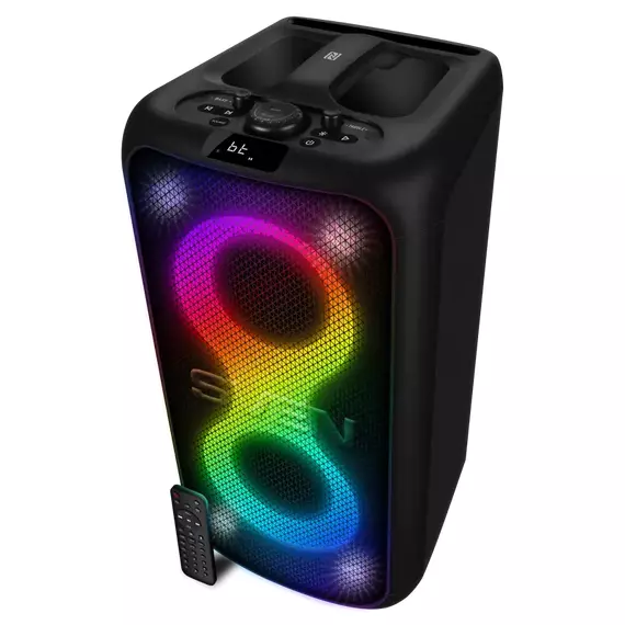 Partybox SVEN "PS-960" 180W, TWS, Bluetooth, FM, USB,LED-display, 6000mA*h, Black, 4 image