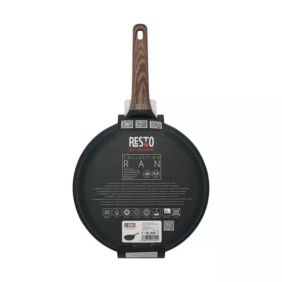 Tigaie RESTO 93910, 26cm, Negru, 4 image