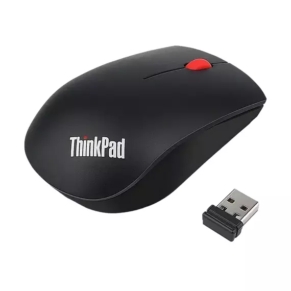 Mouse Wireless Lenovo ThinkPad Essential, Negru, 3 image