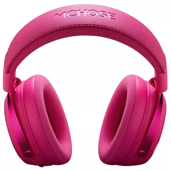 Căști gaming MCHOSE V9 Pro, Fără fir/Cu fir, Rose Red, 2 image
