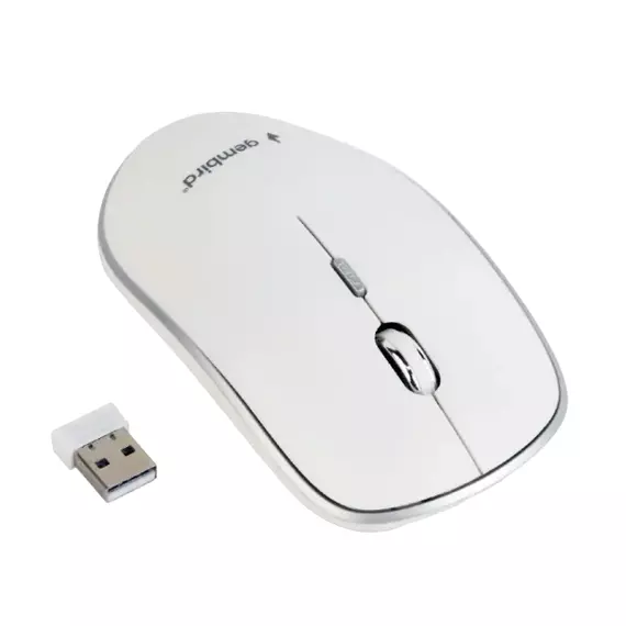 Mouse Wireless Gembird MUSW-4B-01-W, Alb, 2 image