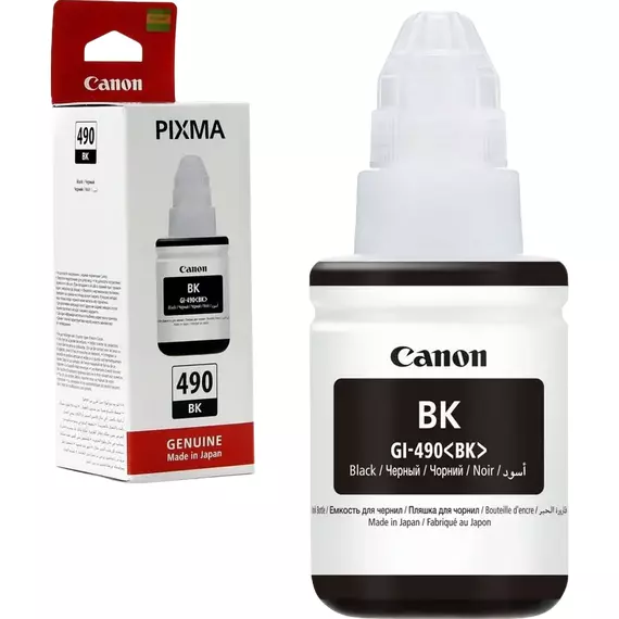Recipient de cerneală Canon GI-490, 135ml, Negru, 4 image