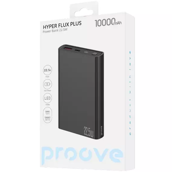 Acumulator extern Proove Hyper Flux Plus, 10000mAh, Negru, 2 image