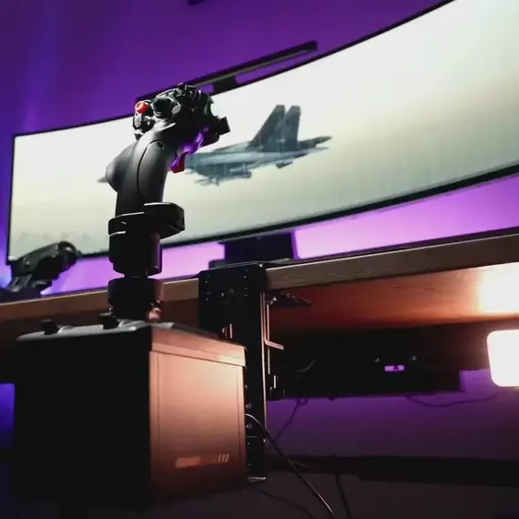 Schimbător de viteze MOZA AB6 Flight Simulator AS017, Negru, 7 image