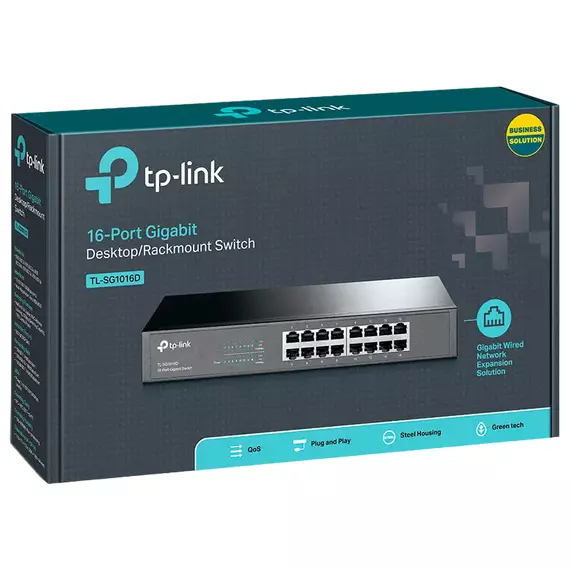 Switch de rețea TP-LINK TL-SG1016D, 16x 10/100/1000 Mbps, 4 image
