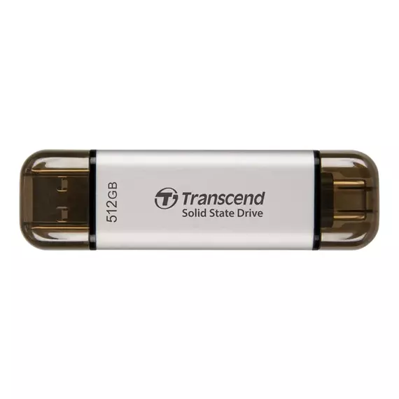SSD portabil extern Transcend ESD310S, 512 GB, Argintiu (TS512GESD310S), 2 image